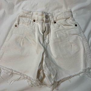 Zara Girls White Jean Shorts